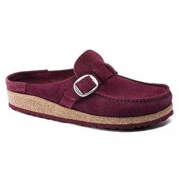Dámské Clogsy Birkenstock Buckley Semišové Vínové | CZ 290OKI